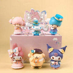 6PCS/SET 6-8.5CM Sanrio Kuromi My Melody Cartoon Blind Box Anime PVC Figure Toy