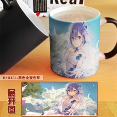 2 Styles Re:Life in a Different World from Zero/Re: Zero Cartoon Pattern Ceramic Cup Anime Changing Color Ceramic Mug