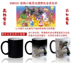 Pokemon Cartoon Pattern Ceramic Cup Anime Changing Color Ceramic Mug