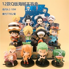 12PCS/SET 6-10CM One Piece Cartoon Blind Box Anime PVC Figure Toy