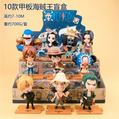 10PCS/SET 7-10CM One Piece Cartoon Blind Box Anime PVC Figure Toy