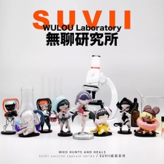 6PCS/SET Original SUVII Wu Lou Laboratory Game Cartoon Blind Box Anime PVC Figure Toy