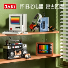6 Styles TV/Cassette Player/Radio/Computer/Game Console Miniature Building Blocks