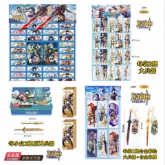40 PCS/SET 4 Styles Genshin Impact Anime Weapon Blind Box