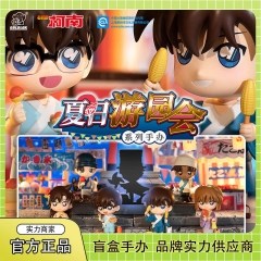 6PCS/SET Original Detective Conan Cartoon Game Blind Box Anime PVC Figure