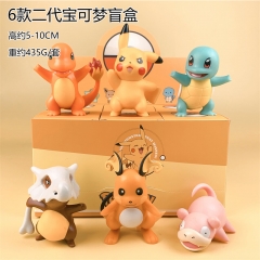6PCS/SET 6-10CM Pokemon Cartoon Blind Box Anime PVC Figure Toy
