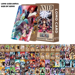 5.4*8.5CM 60PCS/SET One Piece Anime Paper Lomo Card