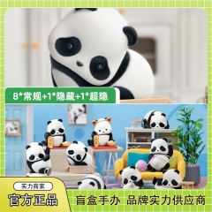 8pcs/set Original Panda Roll Cartoon Game Blind Box Anime PVC Figure