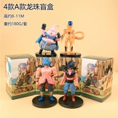 4PCS/SET 8-11CM Dragon Ball Z Cartoon Blind Box Anime PVC Figure Toy