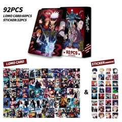 5.4*8.5CM 60PCS/SET Jujutsu Kaisen Anime Paper Lomo Card+Sticker