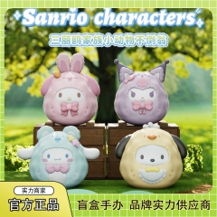 8pcs/set Original Sanrio Budaoweng Cartoon Game Blind Box Anime PVC Figure