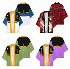 6 Styles Black Clover Cosplay 3D Printing Haori Anime Kimono Cloak