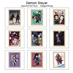 10 Styles 2 Sizes Demon Slayer: Kimetsu no Yaiba Mirror Light Photo Frame Picture Lamp Anime Nightlight