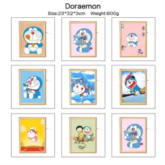 8 Styles 2 Sizes Doraemon Mirror Light Photo Frame Picture Lamp Anime Nightlight