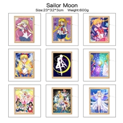 9 Styles 2 Sizes Pretty Soldier Sailor Moon Mirror Light Photo Frame Picture Lamp Anime Nightlight