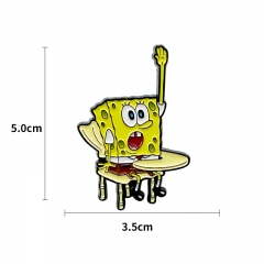 SpongeBob SquarePants Cartoon Alloy Pin Anime Brooch