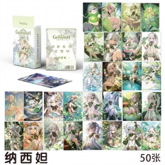 5.7*8.7CM 50PCS/SET Genshin Impact Nahida Paper Anime Lomo Card