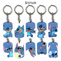 24 Styles Lilo & Stitch Cartoon Character Decoration Anime Alloy keychain