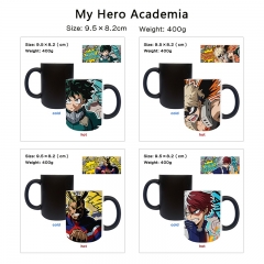 7 Styles My Hero Academia Cartoon Pattern Ceramic Cup Anime Changing Color Ceramic Mug