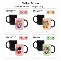 7 Styles Pretty Soldier Sailor Moon Cartoon Pattern Ceramic Cup Anime Changing Color Ceramic Mug