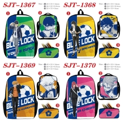 6 Styles Blue Lock Cartoon Anime Backpack Bag+Lunch Bag+Pencil Bag