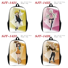 8 Styles The Seven Deadly Sins Cosplay Cartoon Canvas Students Backpack Anime Bag