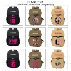 12 Styles K-POP BLACKPINK Cosplay Cartoon Canvas Students Backpack Anime Bag