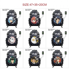 9 Styles Gintama Anime Cosplay Cartoon Canvas Colorful Backpack Bag With Data Line Connector