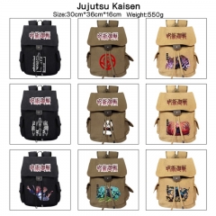 12 Styles Jujutsu Kaisen Cartoon Canvas Students Backpack Anime Bag