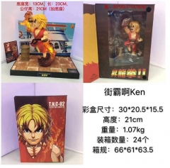 2 Styles Street Fighter Chun-Li Ken Anime PVC Figure Toy Doll