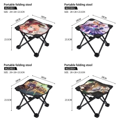 4 Styles Genshin Impact Anime Portable Folding Stool
