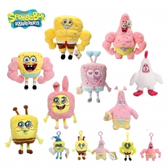 10 Styles SpongeBob SquarePants Patrick Star Anime Plush Toy And Plush Toy Pendant