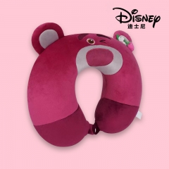 （ 33CM）3 Styles Disney Lotso Winnie the Pooh Lilo & Stitch Anime U Shaped Pillow