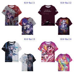 5 Styles Honkai: Star Rail Printing Digital 3D Cosplay Anime T Shirt