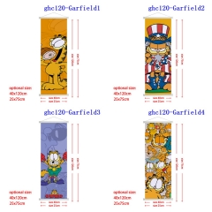 2 Sizes 4 Styles Garfield Wall Scroll Cartoon Pattern Decoration Anime Wallscroll