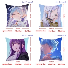 2 Sizes 17 Styles Frieren: Beyond Journey's End Cartoon Square Anime Pillow Case