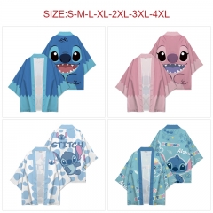 8 Styles Lilo & Stitch Anime 97% Polyester+3% Spandex Material Kimono Cloak