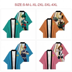 8 Styles My Hero Academia Anime 97% Polyester+3% Spandex Material Kimono Cloak