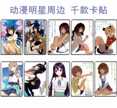 18 Styles Sexy Girl Seishun Buta Yarou Series Cartoon Anime Card Sticker