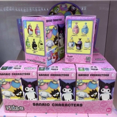 9PCS/SET Sanrio Kuromi Cinnamoroll Surprise Blind Box Cartoon Anime PVC Figures