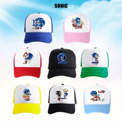 11 Styles Sonic the Hedgehog Cartoon Anime Baseball Cap Hat