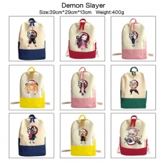 18 Styles Demon Slayer: Kimetsu no Yaiba Cartoon Anime Canvas Backpack Bag