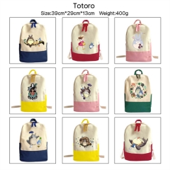 15 Styles My Neighbor Totoro Cartoon Anime Canvas Backpack Bag