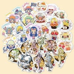 3 Styles One Piece Cartoon Anime Luggage Stickers