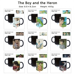 9 Styles The Boy and the Heron Cartoon Pattern Ceramic Cup Anime Changing Color Ceramic Mug