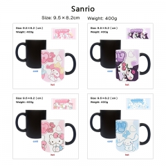 7 Styles Sanrio Cartoon Pattern Ceramic Cup Anime Changing Color Ceramic Mug