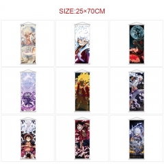 5PCS/SET 25*70cm 11 Styles One Piece Wall Scrolls Anime Wallscrolls
