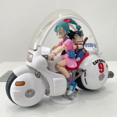 Dragon Ball Z Bulma Son Goku Cartoon Anime Motorcycle Model PVC Figure