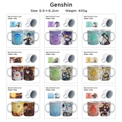 9 Styles Genshin Impact Cartoon Cup Anime Ceramic Mug