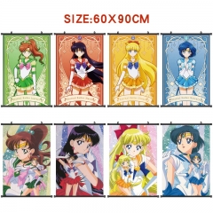 60x90cm 9 Styles Pretty Soldier Sailor Moon Wall Scrolls Anime Wallscrolls